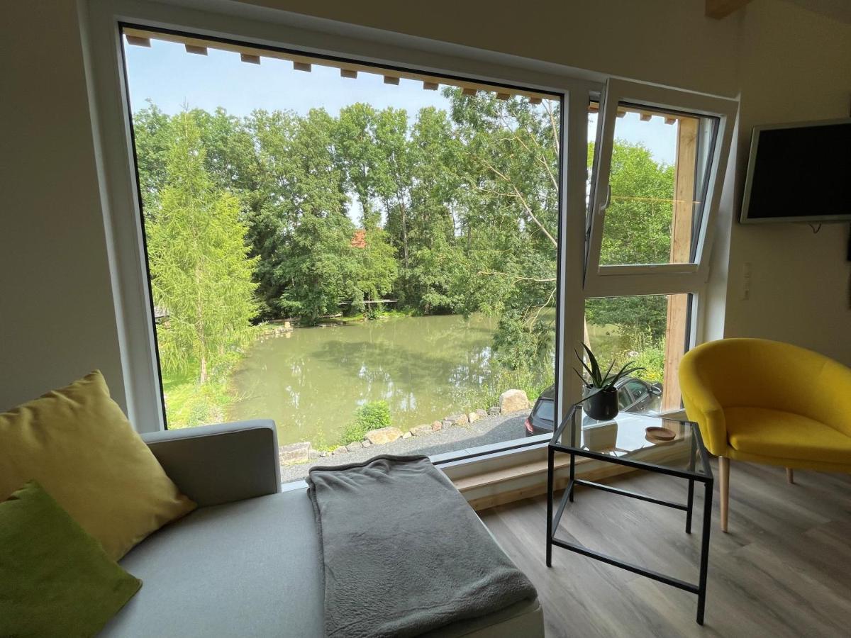 Ferienwohnung Panorama Teichblick Heldritt Exterior photo